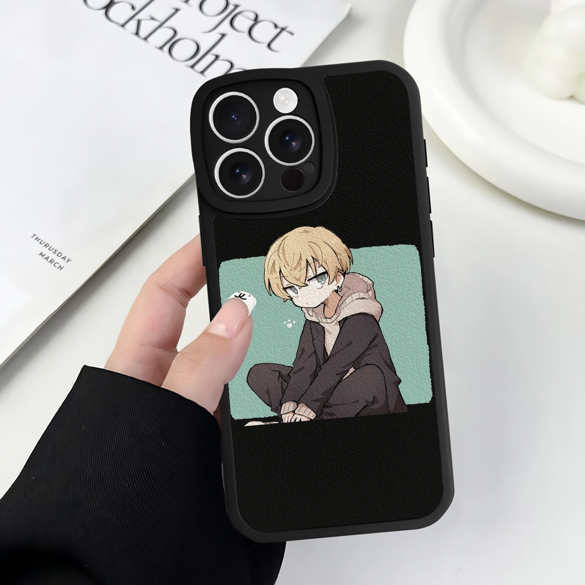 （画像用） 東京リベンジャーズ Tokyo Revengers 【iPhone 16シリーズ対応】シリコンスマホケース（レザー調） 材質：シリコン